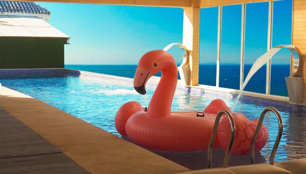 Mandarin Palace Hotel&Spa Tanger Exterior foto A flamingo float